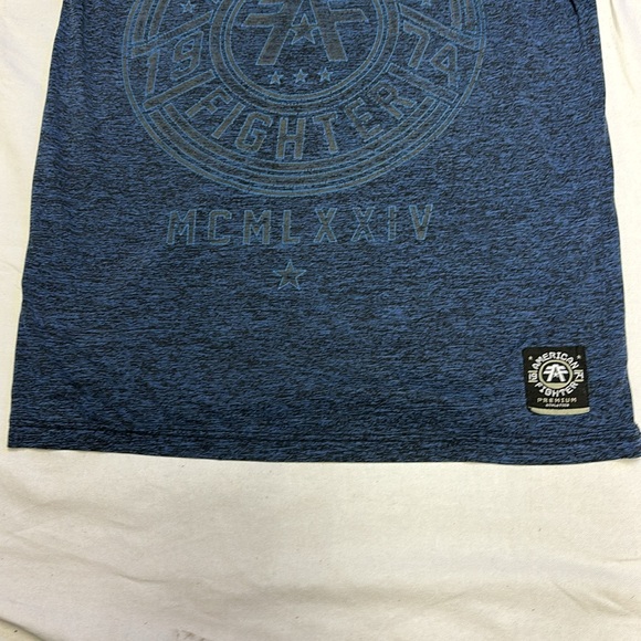 AMERICAN FIGHTER Men’s Graphic Short Sleeve Blue T-Shirt -Size Medium - Picture 5 of 6